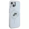 Karl Lagerfeld KLHMP15SHLSKCH Hardcase für Apple iPhone 15 6,1 inch Weiß Karl & Choupette Head MagSafe
