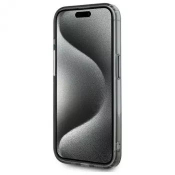 Karl Lagerfeld KLHMP15LHLSKIK Hardcase für Apple iPhone 15 Pro 6,1 inch Schwarz IML Metal Karl Head MagSafe