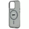 Karl Lagerfeld KLHMP15XHLSKIK Hardcase IML Metal Karl Head MagSafe für iPhone 15 Pro Max 6,7 inch Schwarz