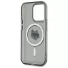 Karl Lagerfeld KF002417 iPhone 15 Pro Max 6,7 inch Black Hardcase IML Metal Choupette Head MagSafe