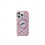 Karl Lagerfeld KLHMP15SHMCKMHP iPhone 15 6,1 inch Pink IML Monogram Karl & Choupette Head MagSafe Case
