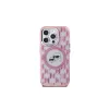 Karl Lagerfeld KLHMP15XHMCKMHP iPhone 15 Pro Max 6,7 inch Pink IML Monogram Karl & Choupette Head MagSafe Case