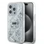 Karl Lagerfeld KLHMP15XLGKISGH iPhone 15 Pro Max 6.7 Hard Case Transparent Liquid Glitter Karl Head MagSafe
