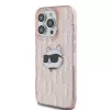 Karl Lagerfeld KLHCP14XHKLPCHP iPhone 14 Pro Max 6,7 inch Pink Hardcase IML Choupette Head & Monogram