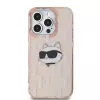 Karl Lagerfeld KLHCP14XHKLPCHP iPhone 14 Pro Max 6,7 inch Pink Hardcase IML Choupette Head & Monogram