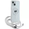 Karl Lagerfeld KLHMP14SHCCHNT iPhone 14 / 13 / 15 6.1 Hardcase Transparent IML Choupette Head & Cord Magsafe