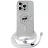 Karl Lagerfeld KLHMP15LHCCHNT iPhone 15 Pro 6.1 Hardcase Transparent IML Choupette Head & Cord Magsafe