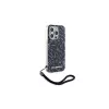 Karl Lagerfeld Zebra With Cord Rückseitenabdeckung für Apple iPhone 15 Pro Max 6,7 Lila