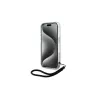 Karl Lagerfeld Zebra With Cord Rückseitenabdeckung für Apple iPhone 15 Pro Max 6,7 Lila