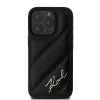 Karl Lagerfeld Quilted Signature Hard Case für iPhone 16 Pro, Schwarz
