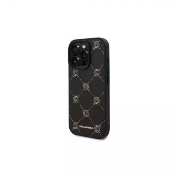 Karl Lagerfeld MagSafe Karl Head Case für iPhone 16 Pro Max (Schwarz)