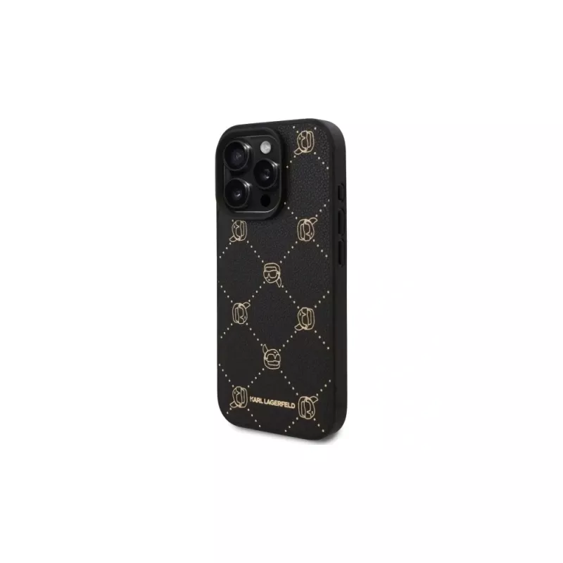 Karl Lagerfeld MagSafe Karl Head Case für iPhone 16 Pro Max (Schwarz)