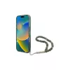 Guess IML Glitter With Pearl Strap MagSafe Case für iPhone 16 Pro Max (Grün)
