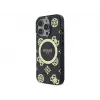 Guess GUHMP16LH4PYEEK Hardcase für Apple iPhone 16 Pro 6,3 inch Schwarz Peony On 4G Background IML MagSafe