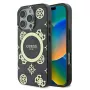 Guess GUHMP16XH4PYEEK Hardcase für iPhone 16 Pro Max 6,9 inch Schwarz Peony auf 4G Hintergrund MagSafe