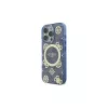 Guess GUHMP16LH4PYEEB iPhone 16 Pro 6.3 Blau Hardcase IML Peony On 4G Background MagSafe