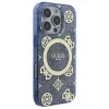 Guess GUHMP16XH4PYEEB iPhone 16 Pro Max 6,9 inch Blue Hardcase IML Peony On 4G Background MagSafe