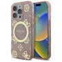 Guess GUHMP16LH4PYEEP iPhone 16 Pro 6,3 inch Pink Hardcase IML Peony On 4G Background MagSafe