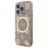 Guess GUHMP16LH4PYEEP iPhone 16 Pro 6,3 inch Pink Hardcase IML Peony On 4G Background MagSafe