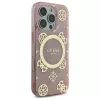 Guess GUHMP16LH4PYEEP iPhone 16 Pro 6,3 inch Pink Hardcase IML Peony On 4G Background MagSafe