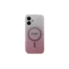 Guess IML Glitter Gradient MagSafe Case für iPhone 16 (Pink)