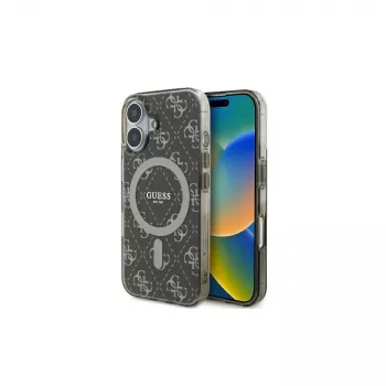Guess GUHMP16SH4DTEW iPhone 16 6.1 Hardcase IML 4G Background MagSafe Braun