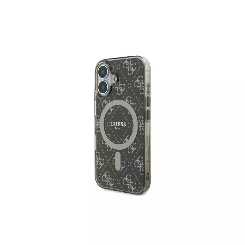 Guess GUHMP16SH4DTEW iPhone 16 6.1 Hardcase IML 4G Background MagSafe Braun
