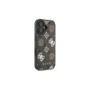 Guess Peony On 4G Background MagSafe Case für iPhone 16 (Braun)