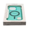 Guess GUHMP16LPFTDTEN iPhone 16 Pro 6,3 inch Hardcase IML Rhinestones MagSafe Grün
