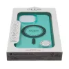 Guess IML Rhinestones MagSafe Case für iPhone 16 Pro Max (Grün)