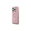 Guess GUHMP16LPFTDTEP Hardcase IML Rhinestones MagSafe für iPhone 16 Pro 6.3 Pink