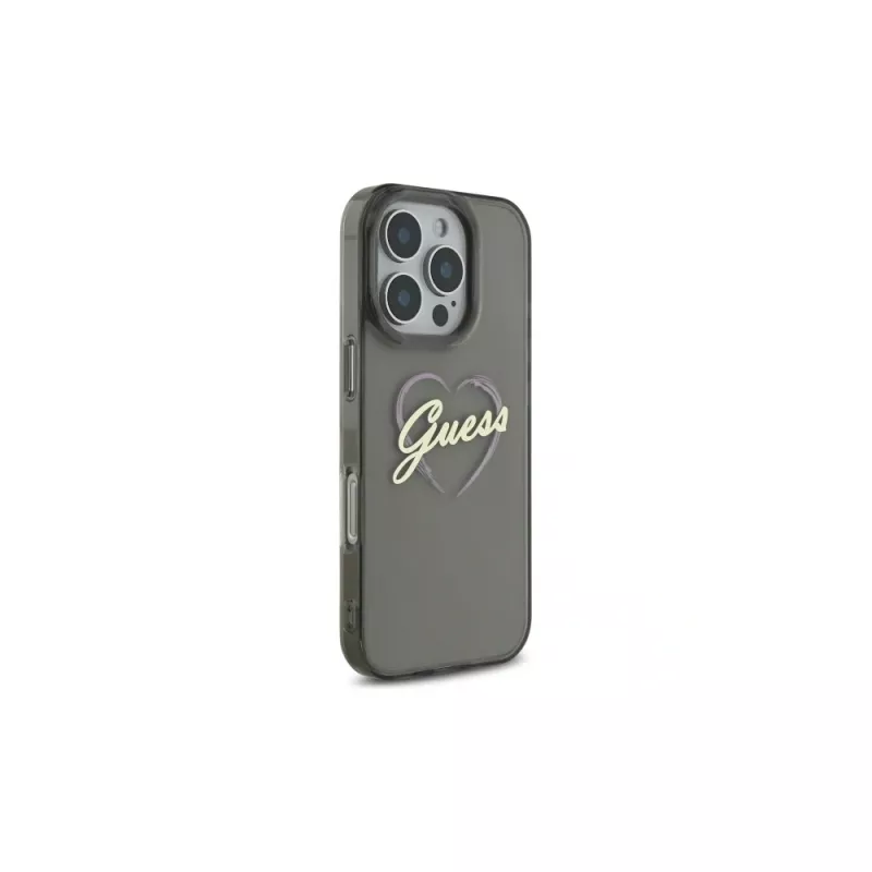 Guess GUHCP16XHCHGSPK iPhone 16 Pro Max 6.9 Hardcase IML Heart Black