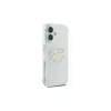 Guess GUHCP16MHCHGSPT Hard Case für Apple iPhone 16 Plus, Transparent, IML Heart Pattern