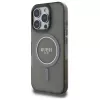Guess GUHMP16XHFGEREK Hardcase IML Glitter Circle MagSafe für iPhone 16 Pro Max 6,9 inch Schwarz