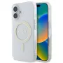 Guess GUHMP16SHFGERET iPhone 16 Transparent Hardcase IML Glitter Circle MagSafe