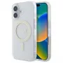 Guess GUHMP16MHFGERET iPhone 16 Plus 6,7 inch Transparente Hardcase IML Glitter Circle MagSafe