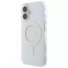 Guess GUHMP16MHFGERET iPhone 16 Plus 6,7 inch Transparente Hardcase IML Glitter Circle MagSafe