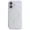 Guess GUHMP16MHFGERET iPhone 16 Plus 6,7 inch Transparente Hardcase IML Glitter Circle MagSafe