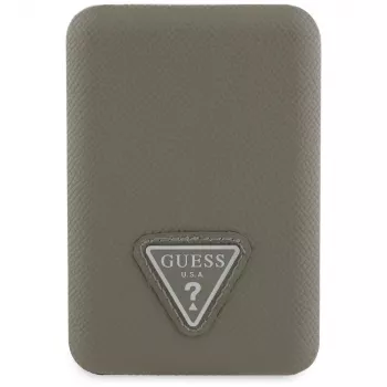 GUESS Grained Triangle Wireless Power Bank 5000mAh 15W USB-C MagSafe Braun