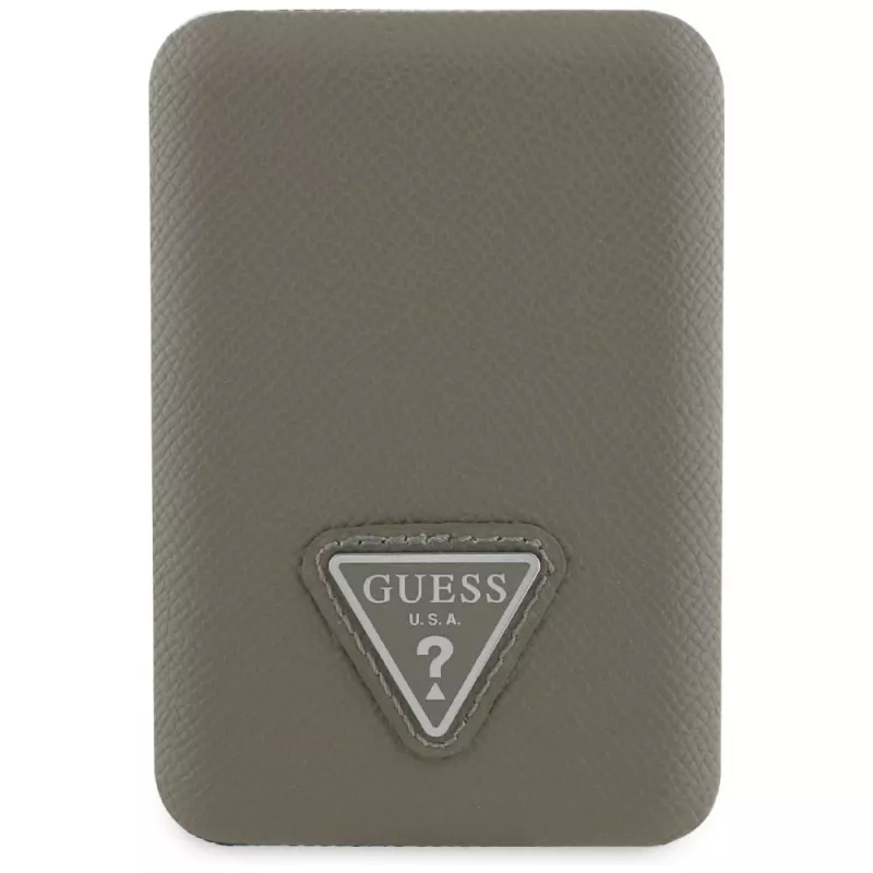 GUESS Grained Triangle Wireless Power Bank 5000mAh 15W USB-C MagSafe Braun