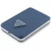 GUESS Grained Triangle Wireless Power Bank 5000mAh 15W USB-C MagSafe Blau