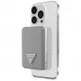 GUESS Grained Triangle Wireless Power Bank 5000mAh 15W USB-C MagSafe Beige