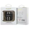 Guess GUA2P4RPSK AirPods 1/2 Cover Black 4G Printed Stripes Charm