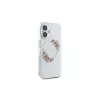 Guess GUHMP16MHFWFCT iPhone 16 Plus 6,7 inch Transparente Hardcase IML Flowers Wreath MagSafe