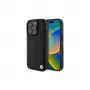 BMW Signature Collection Hardcase für Apple iPhone 16 Pro Max 6,9 inch Echtes Leder Schwarz Heißprägung MagSafe