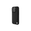 BMW Signature Collection Hardcase für Apple iPhone 16 Pro Max 6,9 inch Echtes Leder Schwarz Heißprägung MagSafe