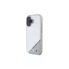BMW M Carbon Tricolor Line Hardcase für iPhone 16 6,1 inch - Grau MagSafe