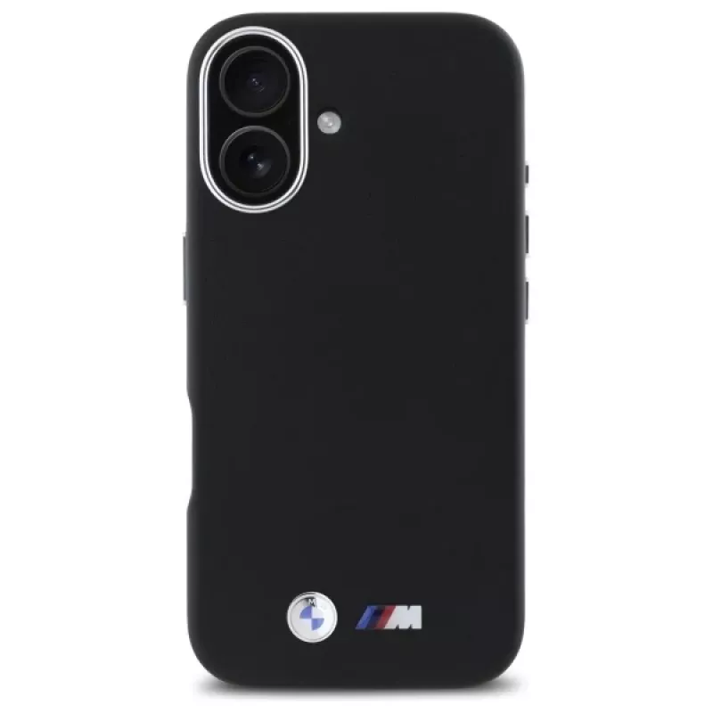BMW BMHCP16S23PMWK iPhone 16 6,1 inch Black Hardcase M Smooth Full Wrapped Metal