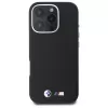 BMW M Smooth Full Wrapped Metal Hard Case für Apple iPhone 16 Pro - Schwarz