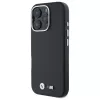 BMW M Smooth Full Wrapped Metal Hard Case für Apple iPhone 16 Pro Max 6,9 inch Schwarz